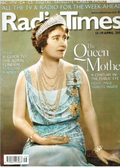 Radio Times Magazine 13th April 2002