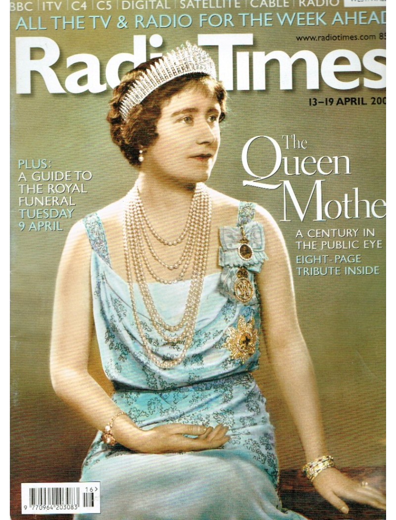 Radio Times Magazine 13th April 2002