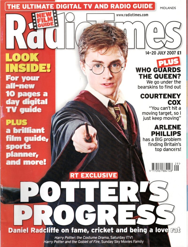 Radio Times Magazine 14th July 2007 Harry Potter Radio Times Magazine 14th July 2007 Harry Potter