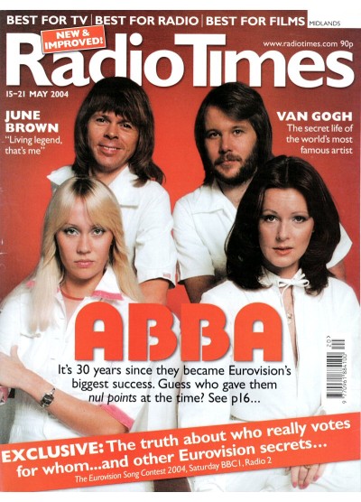 Radio Times Magazine 15th May 2004  Abba