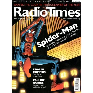 Radio Times Magazine 15th June 2002 Spiderman