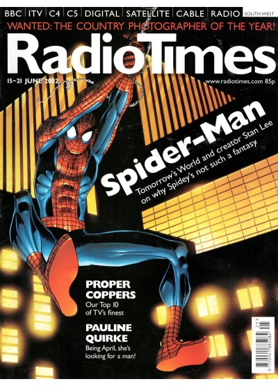 Radio Times Magazine 15th June 2002 Spiderman