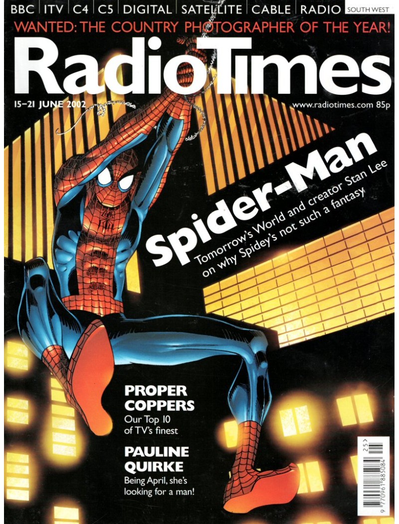 Radio Times Magazine 15th June 2002 Spiderman