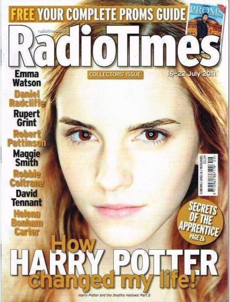 Radio Times Magazine 16th July 2011 Emma Watson