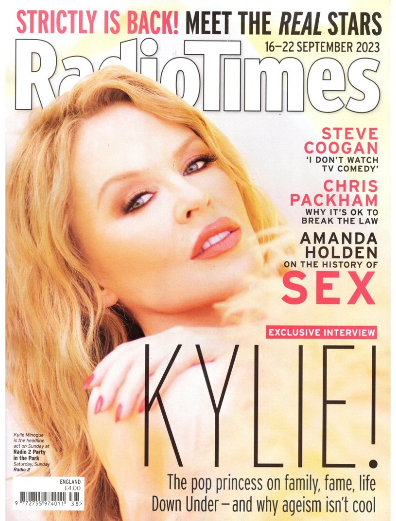 Radio Times Magazine 16th September 2023 Kylie Minogue Radio Times Magazine 16th September 2023 Kylie Minogue