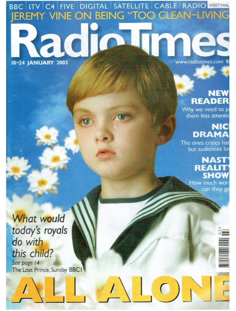Radio Times Magazine 18th January 2003 Radio Times Magazine 18th January 2003