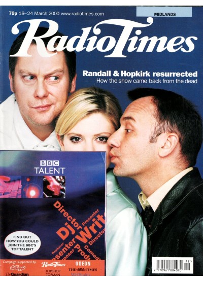 Radio Times Magazine 18th March 2000