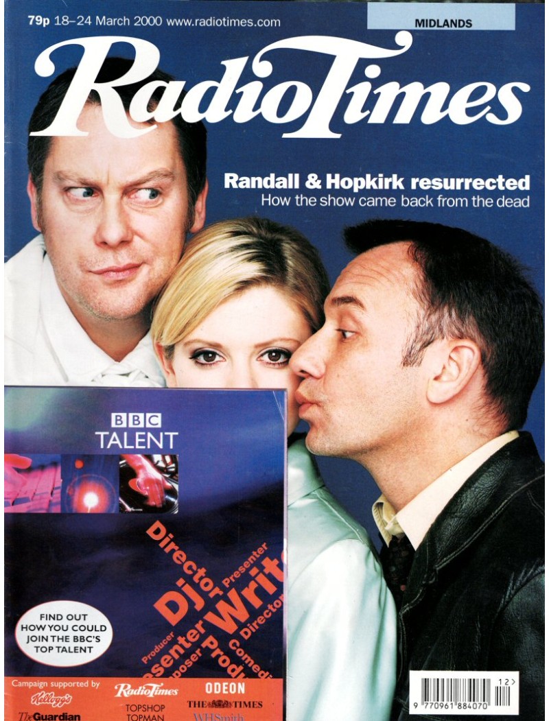 Radio Times Magazine 18th March 2000 Radio Times Magazine 18th March 2000