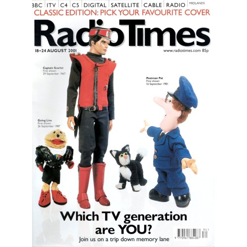 Radio Times Magazine - 2001 18th August 2001 Postman Pat