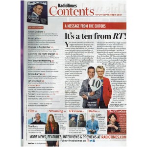 Radio Times Magazine 18th September 2021