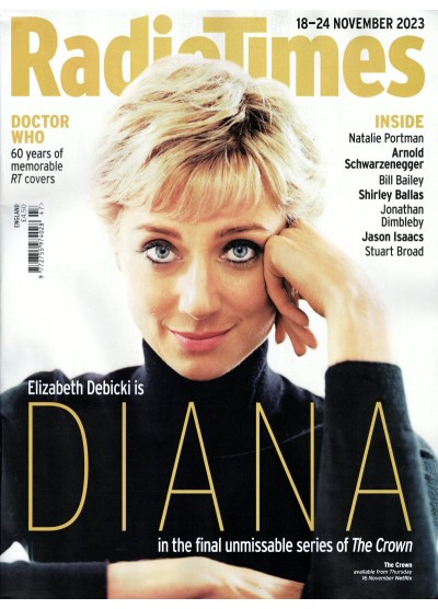 Radio Times Magazine 18th November 2023 - Elizabeth Debicki Diana