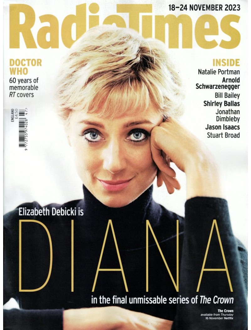 Radio Times Magazine 18th November 2023 - Elizabeth Debicki Diana Radio Times Magazine 18th November 2023 - Elizabeth Debicki Diana