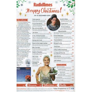 Radio Times Magazine 18th December 2021