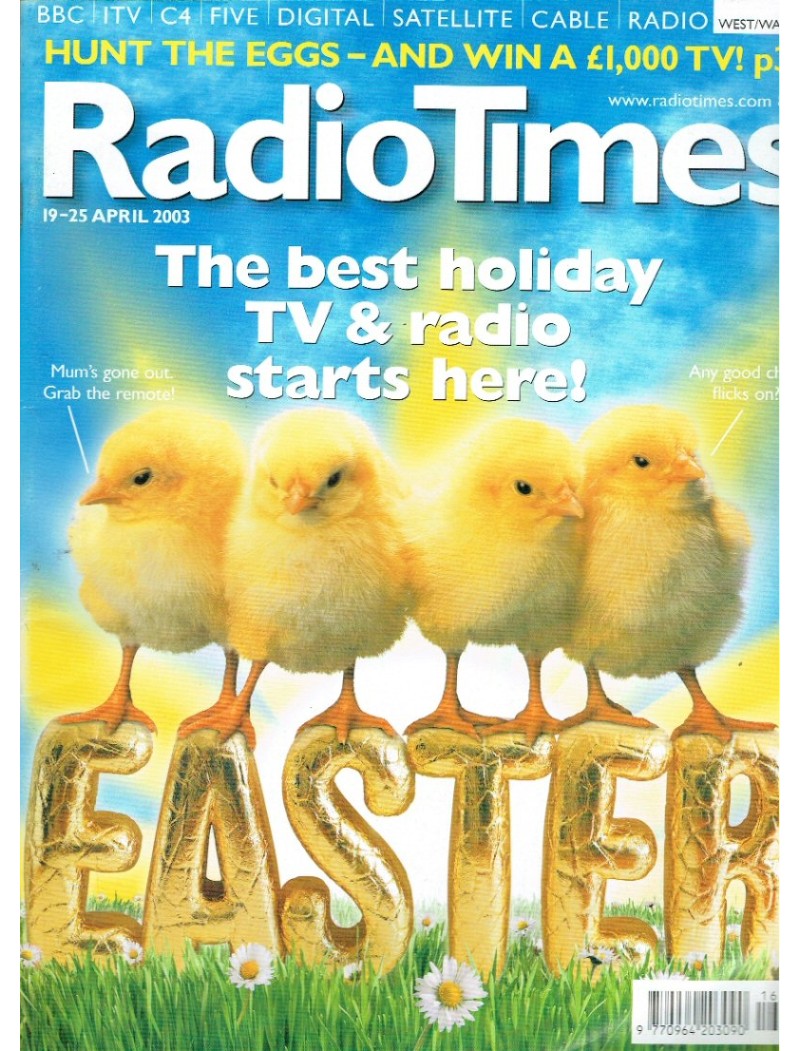 Radio Times Magazine 19th April 2003 Radio Times Magazine 19th April 2003