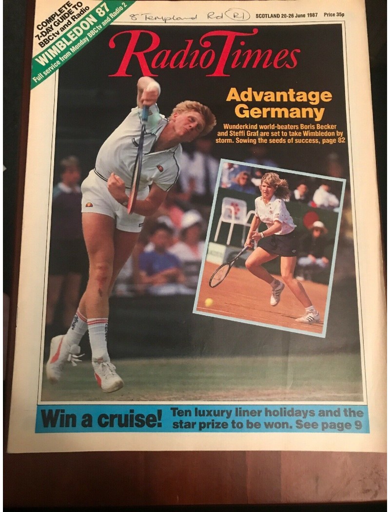 Radio Times Magazine 20th June 1987