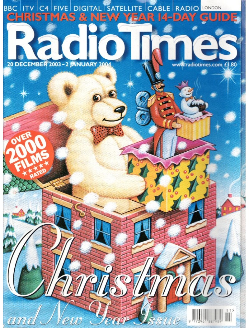 Radio Times Magazine 20th December 2003 Christmas Bumper Issue Radio Times Magazine 20th December 2003 Christmas Bumper Issue
