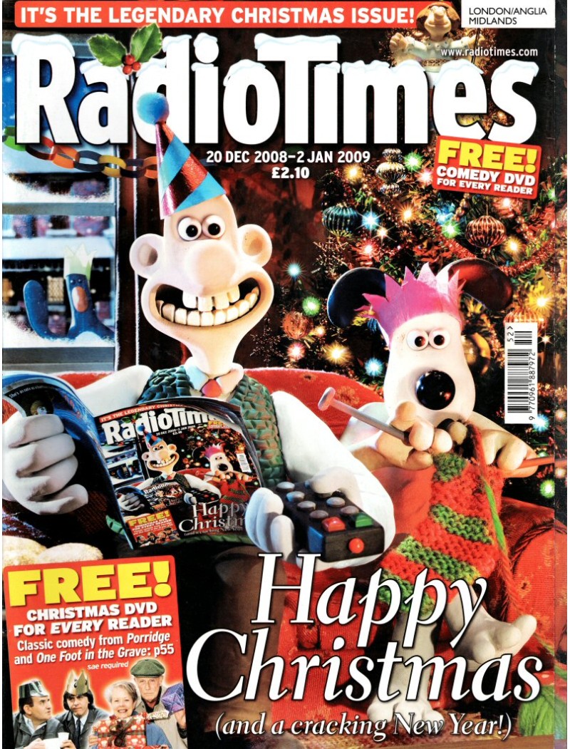 Radio Times Magazine 20th December 2008 Christmas Bumper Issue