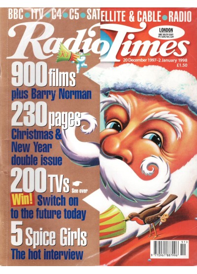 Radio Times Magazine 20th December 1997 Christmas Bumper Issue