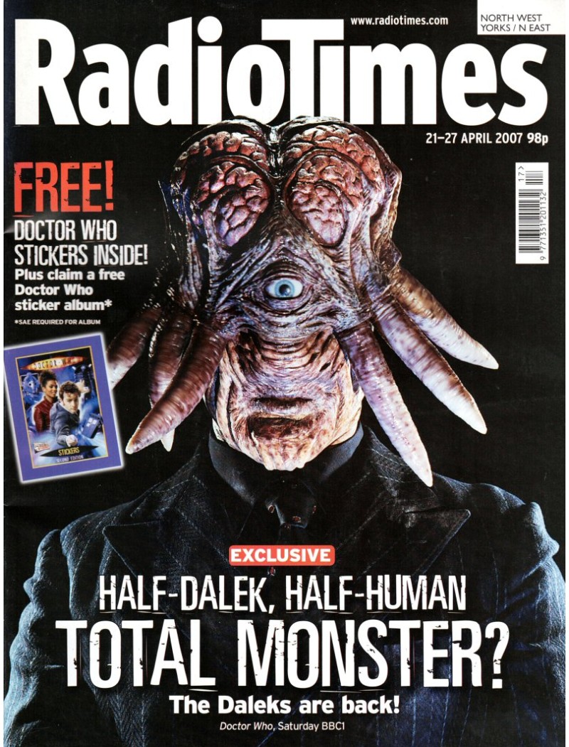 Radio Times Magazine 21st April 2007 Doctor Who Radio Times Magazine 21st April 2007 Doctor Who