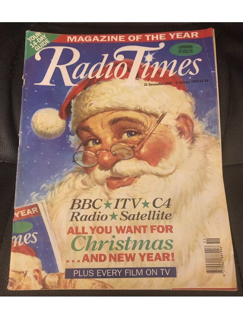 Radio Times Magazine 21st December 1991 Christmas Bumper Issue