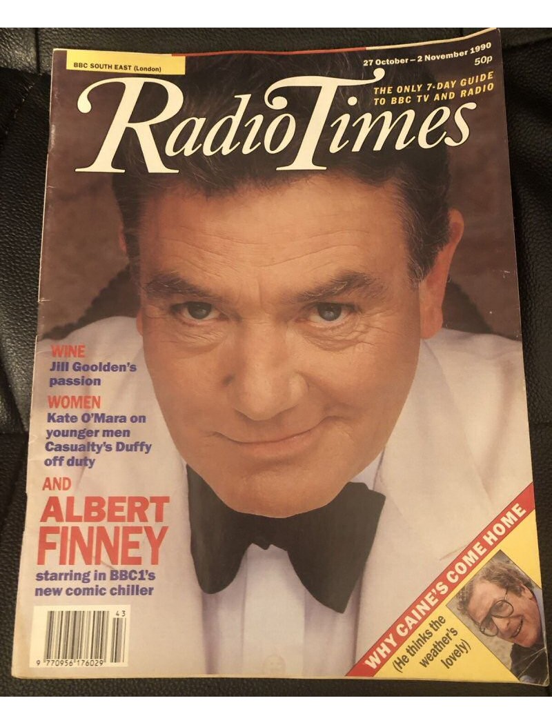 Radio Times Magazine 27th October 1990 Albert Finney