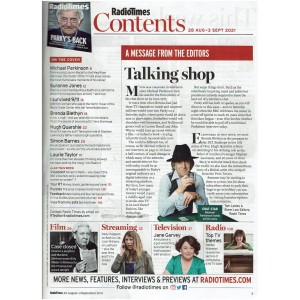 Radio Times Magazine 28th August 2021