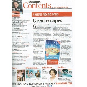 Radio Times Magazine 31st July 2021