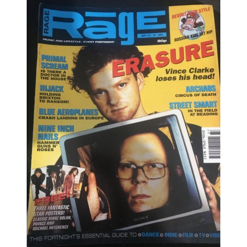 Rage Magazine 1991 12/09/91 Erasure