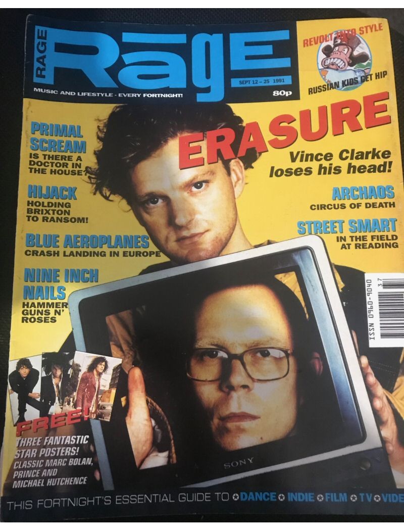 Rage Magazine 1991 12/09/91 Erasure