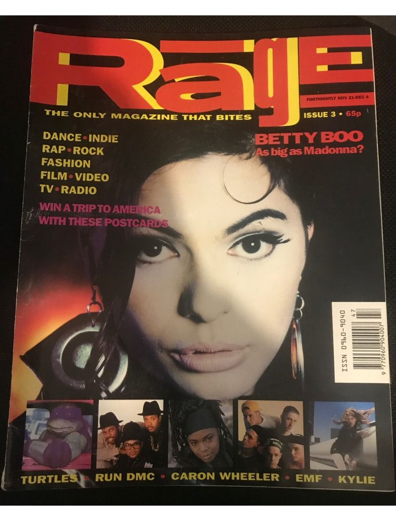 Rage Magazine 1990 21/11/90 Issue 3 Betty Boo