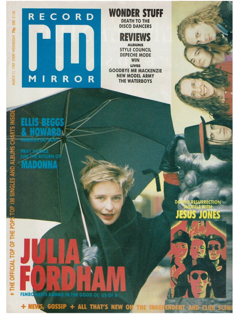 Record Mirror Magazine - 1989 25/02/89