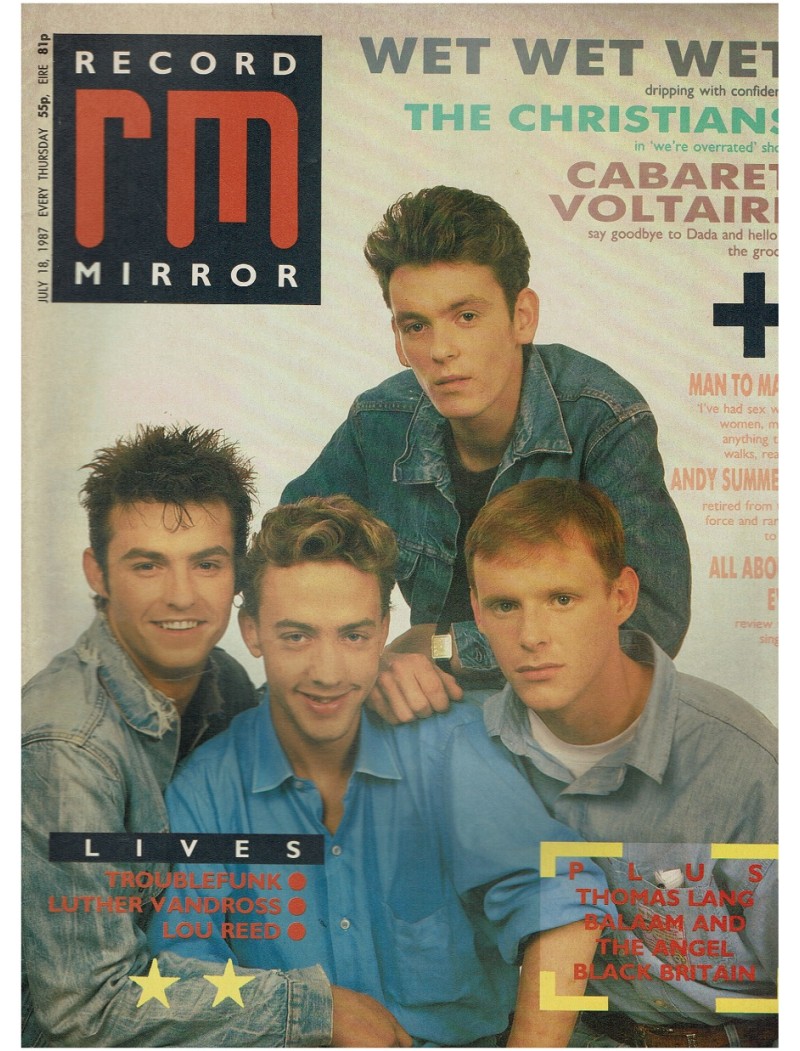 Record Mirror Magazine - 1987 18/07/1987