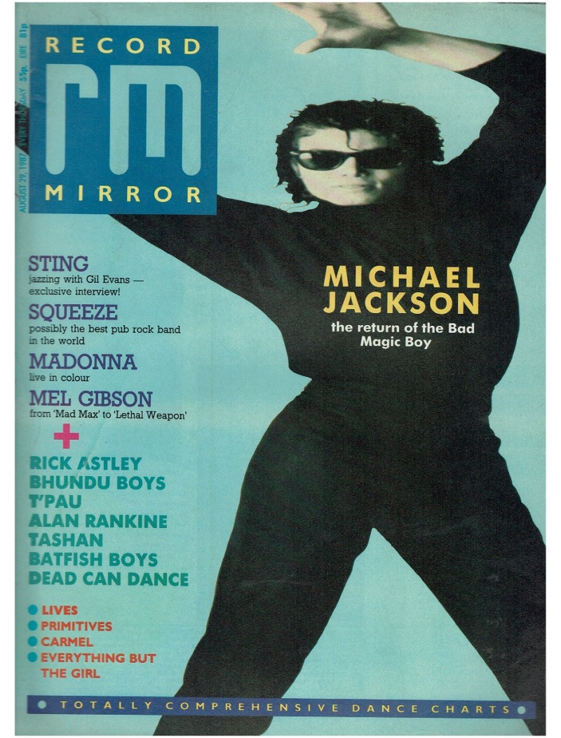 Record Mirror Magazine - 1987 29/08/87