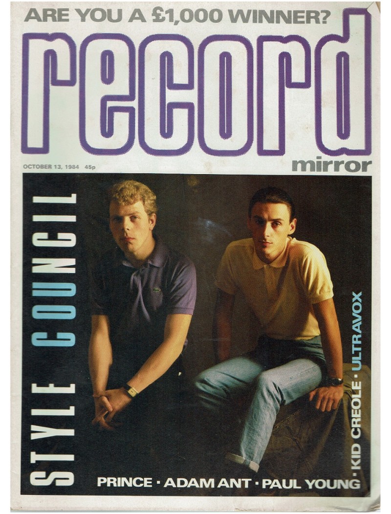 Record Mirror Magazine - 1984 13/10/1984
