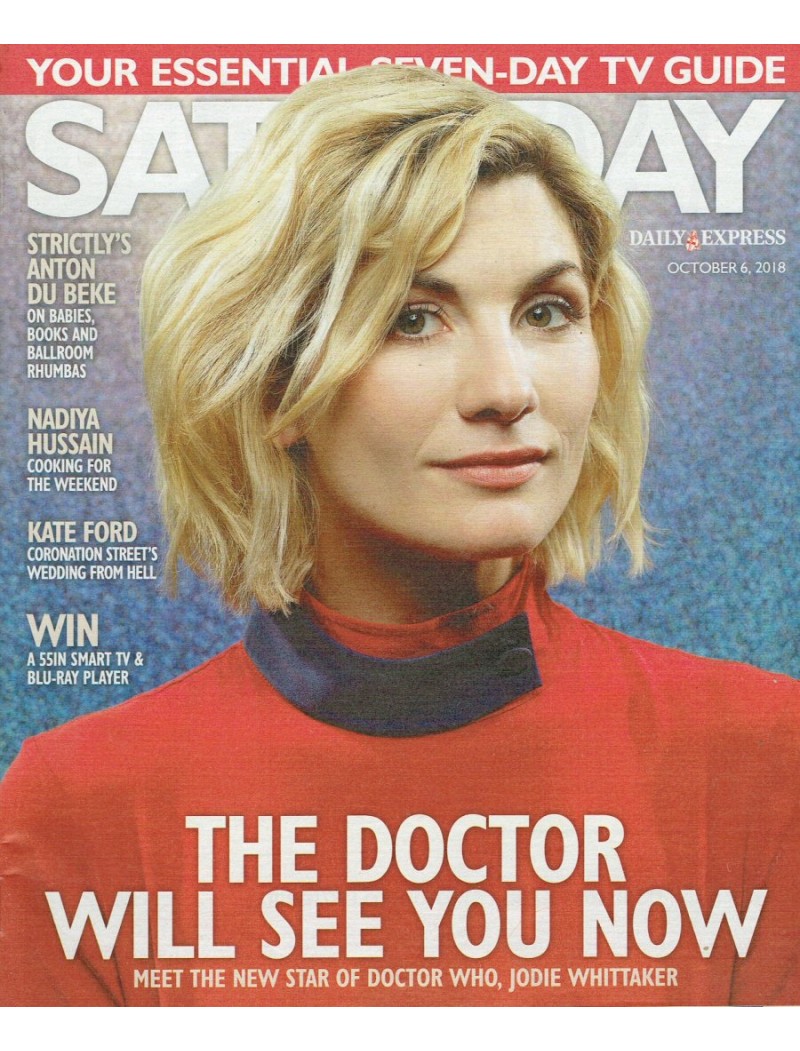 Daily Express Saturday Magazine 2018 6th October 2018 Jodie Whittaker Daily Express Saturday Magazine 2018 6th October 2018 Jodie Whittaker
