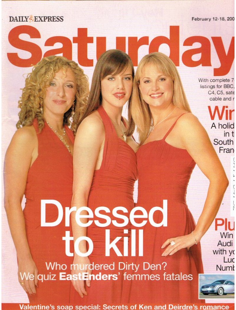 Daily Express Saturday Magazine 2005 12th February 2005 Eastenders Daily Express Saturday Magazine 2005 12th February 2005 Eastenders