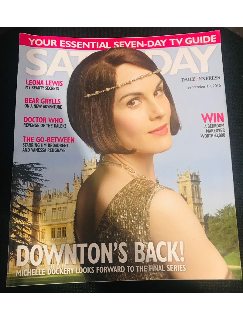 Daily Express Saturday Magazine 2015 19/09/15 Michelle Dockery Downtons Abbey