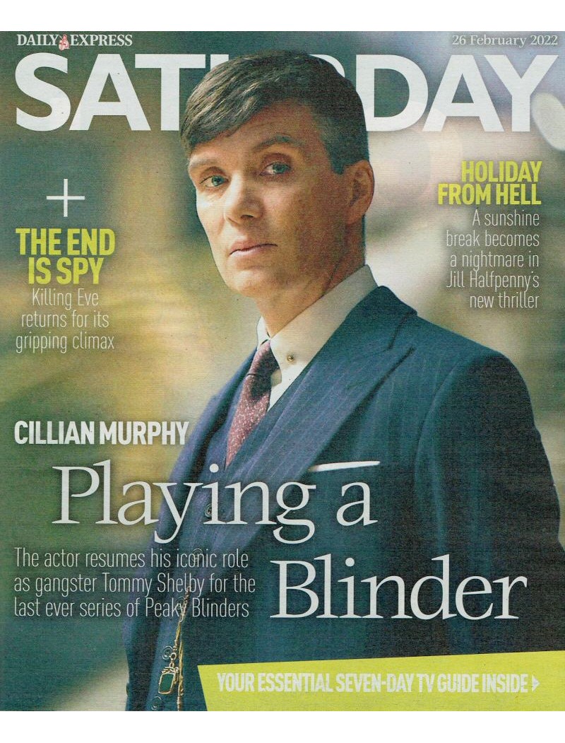 Daily Express Saturday Magazine 2022 26th February 2022 Cillian Murphy Daily Express Saturday Magazine 2022 26th February 2022 Cillian Murphy