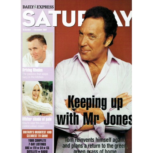 Daily Express Saturday Magazine 2002 26th October 2002 Tom Jones