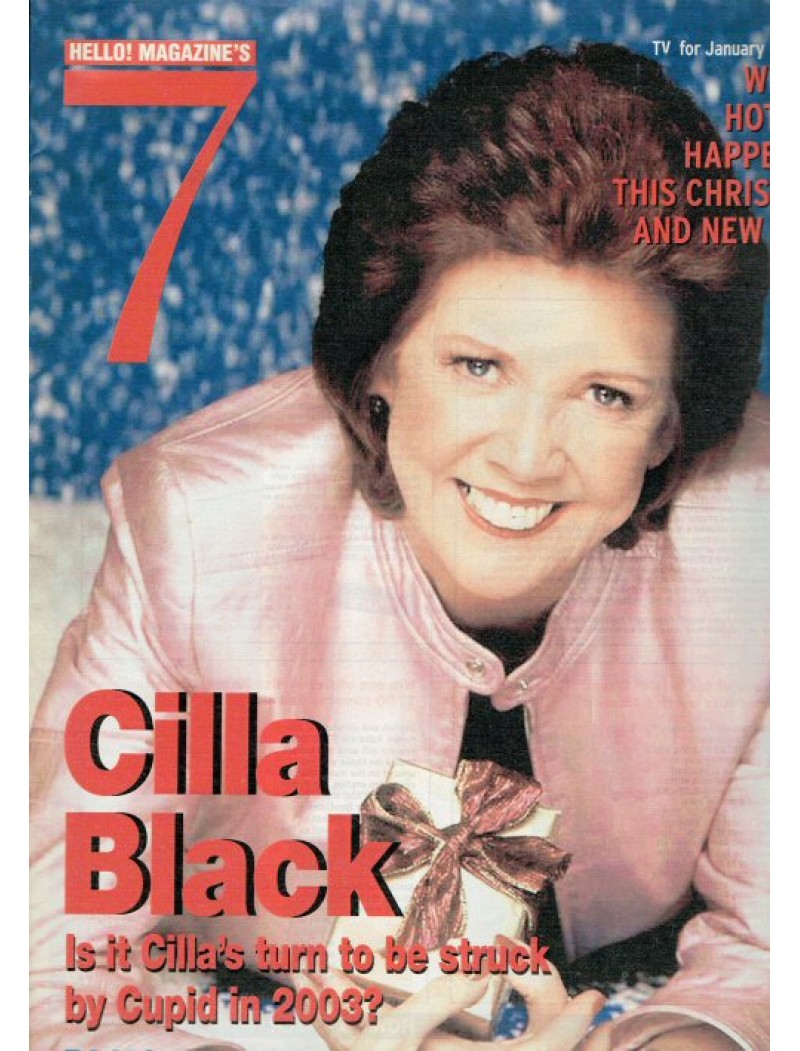 Seven Days Magazine 2nd January 2003 (Cilla Black Cover)