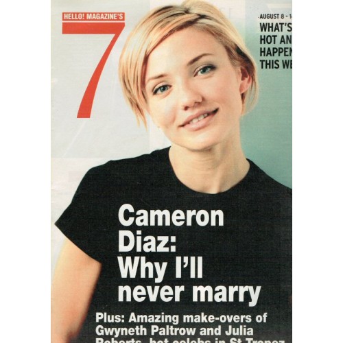 Seven Days Magazine - 2002 08/08/02 (Cameron Diaz Cover)
