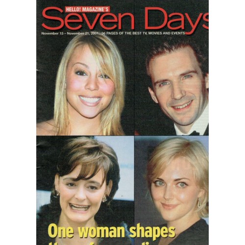 Seven Days Magazine - 2001 15/11/01 (Mariah Carey Cover)