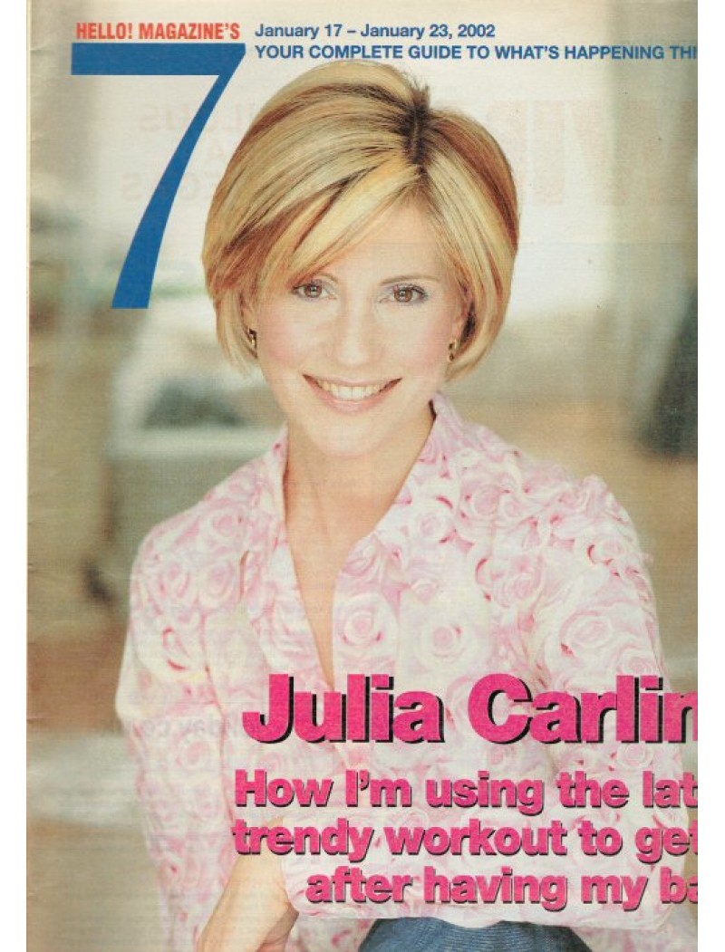 Seven Days Magazine 17th January 2002 (Julia Carling Cover) Seven Days Magazine 17th January 2002 (Julia Carling Cover)