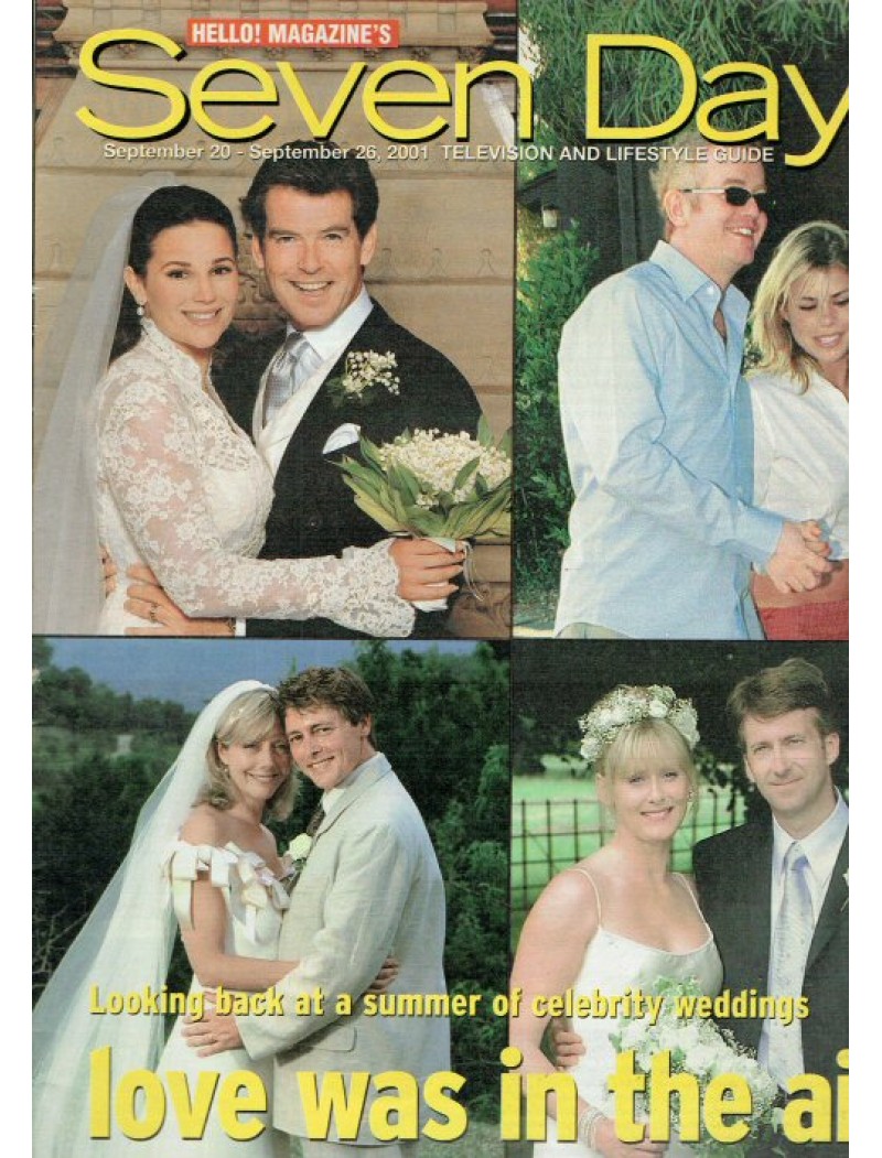 Seven Days Magazine 20th September 2001 (Pierce Brosnan, Billie Piper Cover) Seven Days Magazine 20th September 2001 (Pierce Brosnan, Billie Piper Cover)