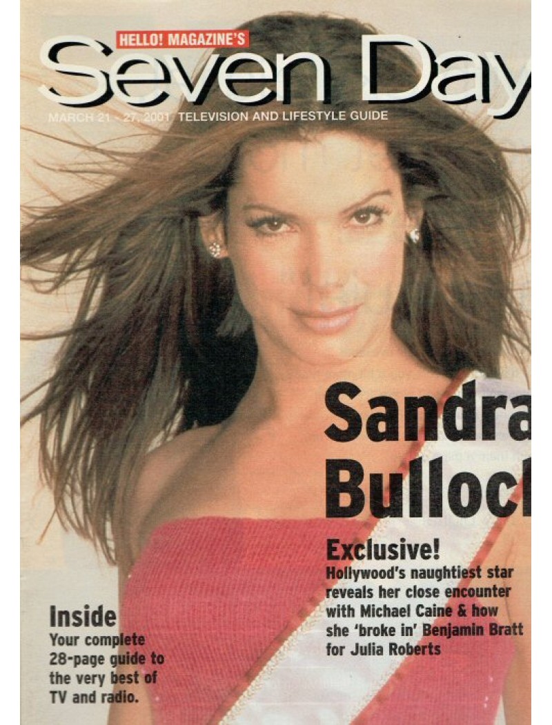 Seven Days Magazine 21st March 2001 (Sandra Bullock Cover) Seven Days Magazine 21st March 2001 (Sandra Bullock Cover)