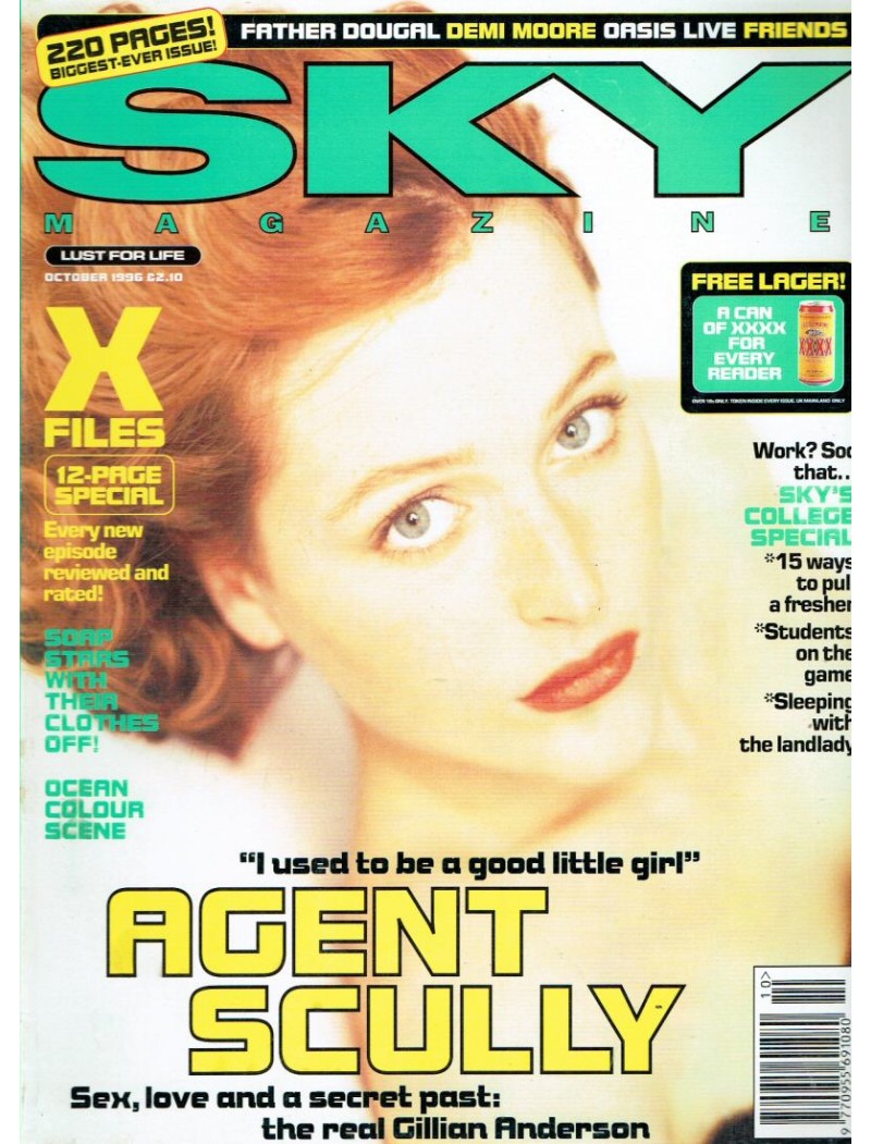 Sky Magazine 1996 10/96 Gillian Anderson