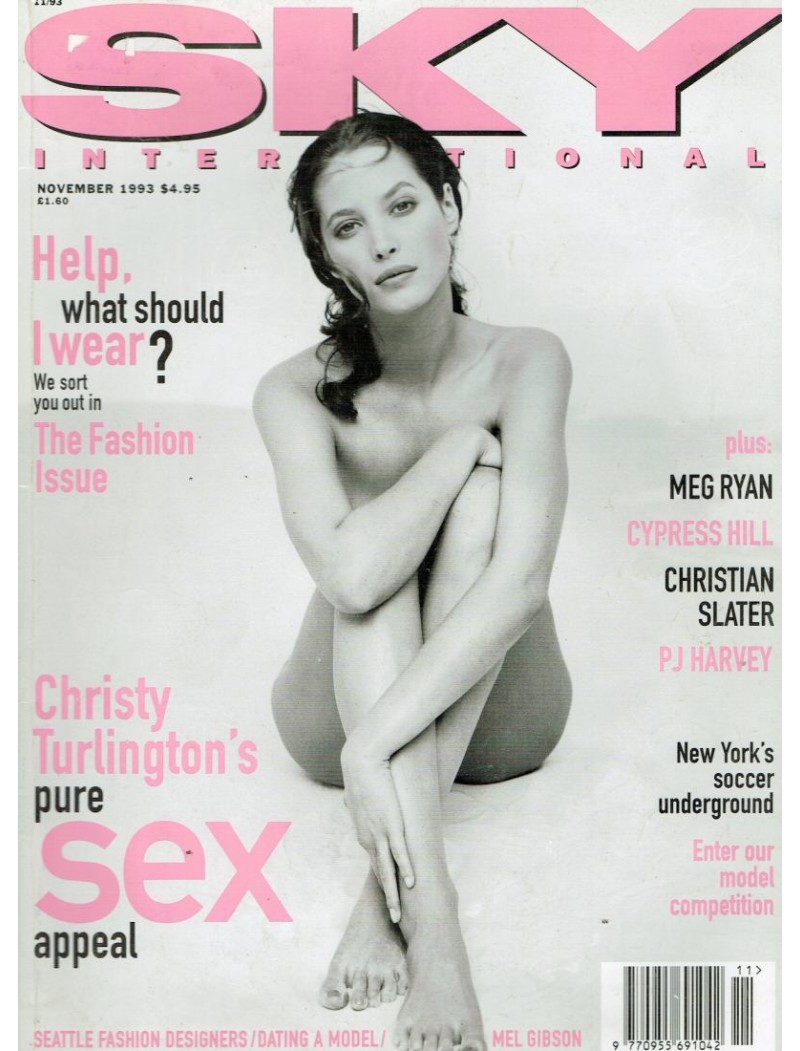 Sky Magazine 1993 11/93 Christy Turlington