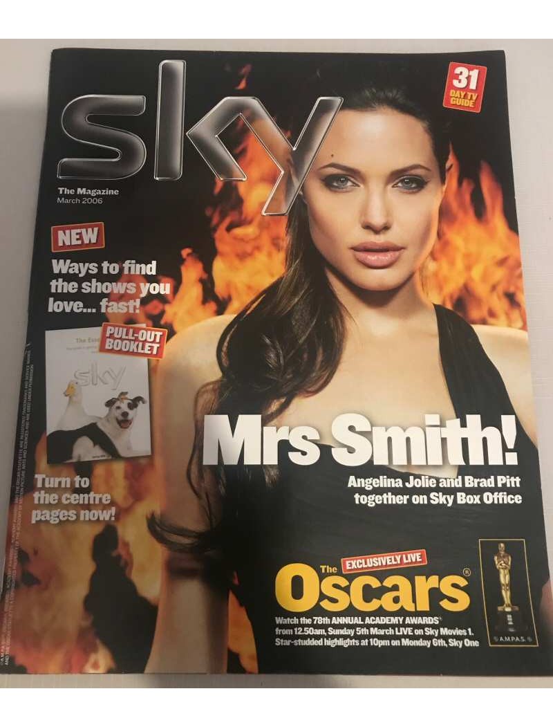 Sky Magazine March 2006 Angelina Jolie