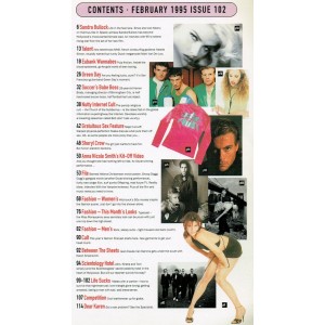 Sky Magazine February 1995 Sandra Bullock