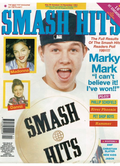Smash Hits Magazine 30th October 1991 (Mark Wahlberg Cover)